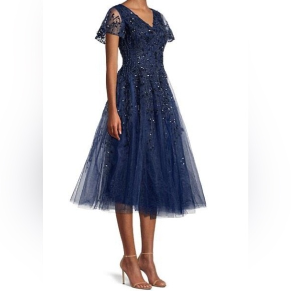 Mac Duggal 20304 | Tea Length Fit n Flare Tulle | Cocktail Dress | Women’s 12 - Picture 1 of 8